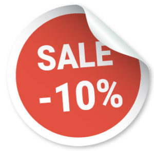 ten percent sale